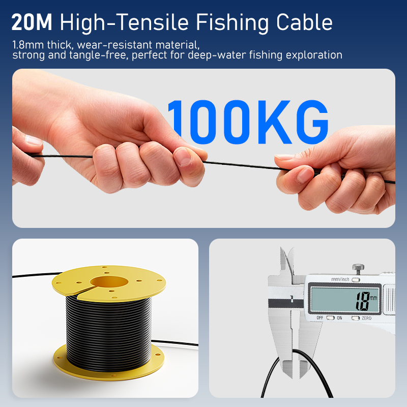 جهاز محمول لتحديد مواقع الأسما - مراجعة Fishing Depth Finder وسعره