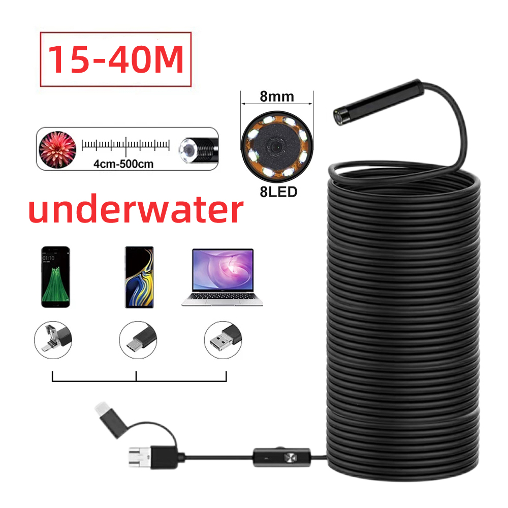 40 متر صياد السمك كاميرا صغيرة - مراجعة Fish Finder Cable وسعره