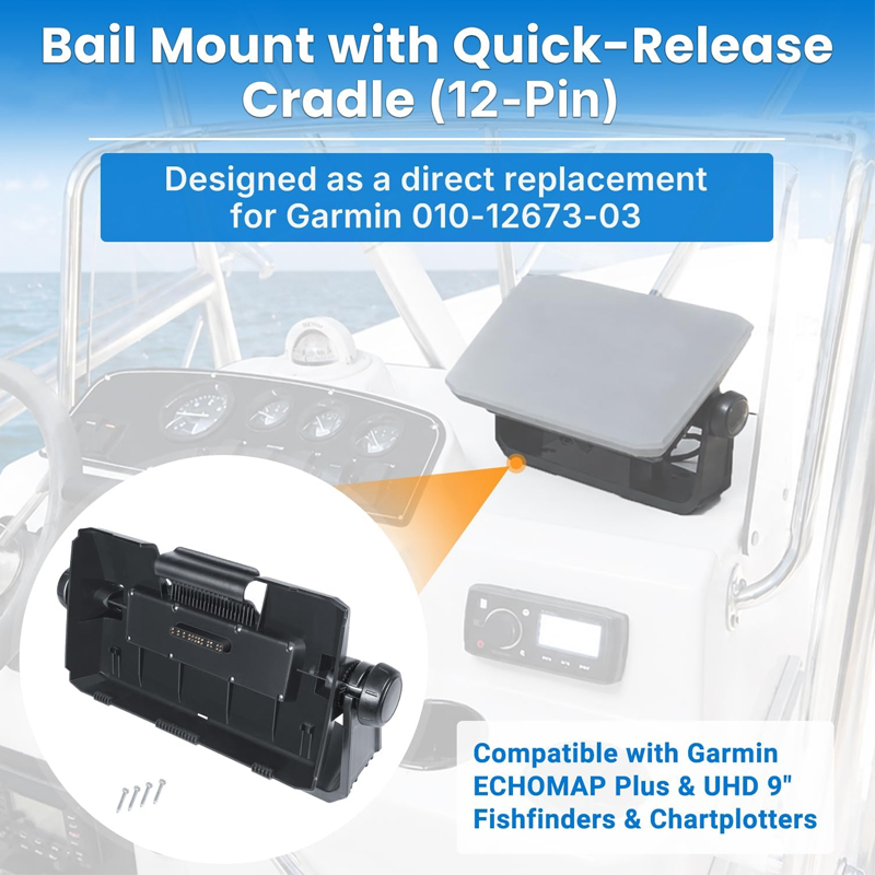 حامل تثبيت مع قاعدة تحرير سريع - مراجعة Fish Finder Mount وسعره